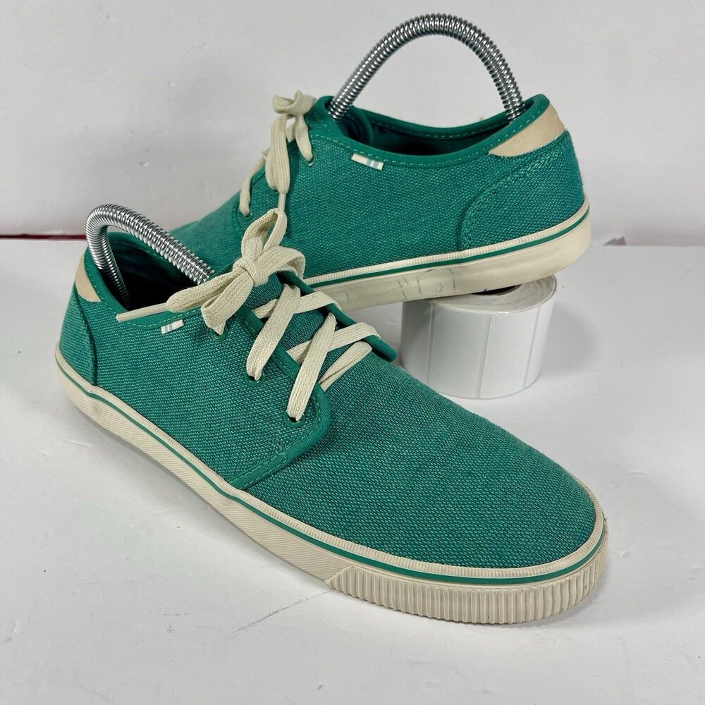 TOMS Paseo Canvas Sneakers – Teal Green – Men’s Size 7.5